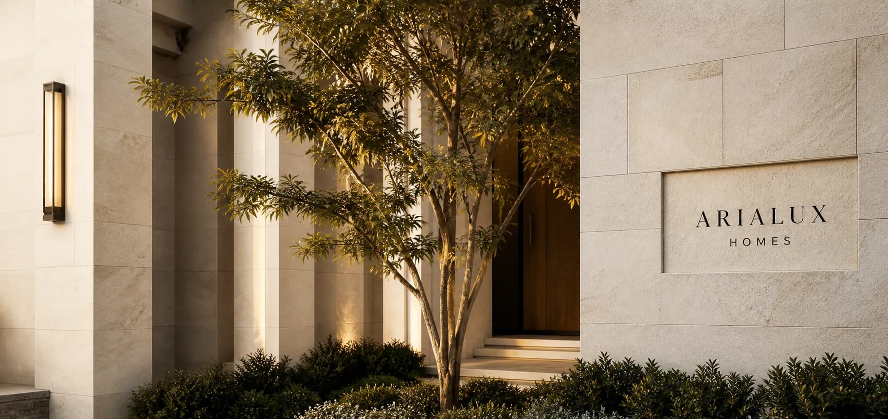 AriaLux Homes article entrance